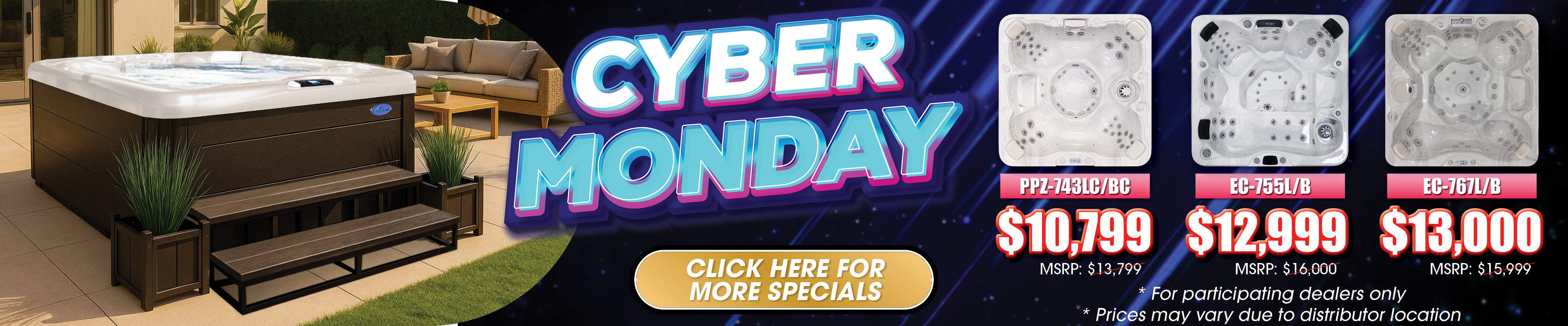 Calspas hot tub being used in a family setting - Champaign