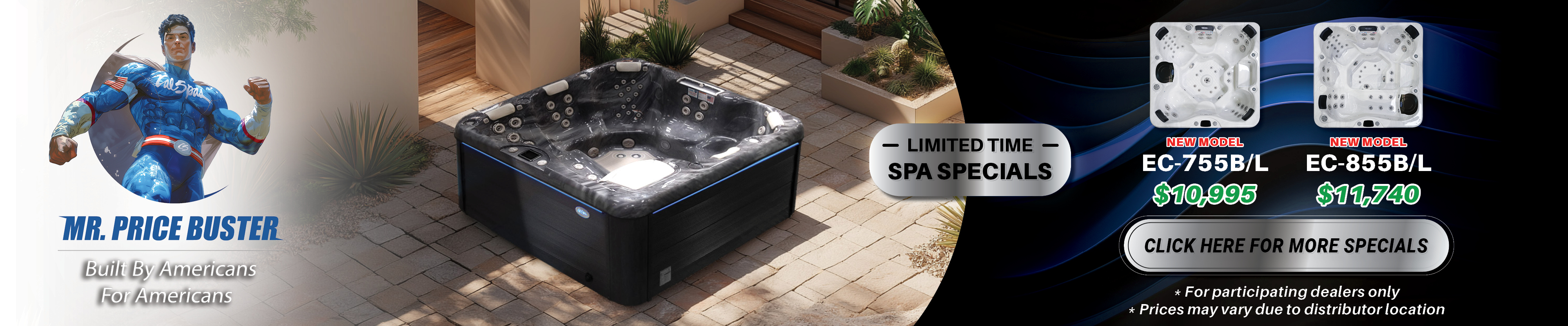 Calspas hot tub being used in a family setting - Champaign